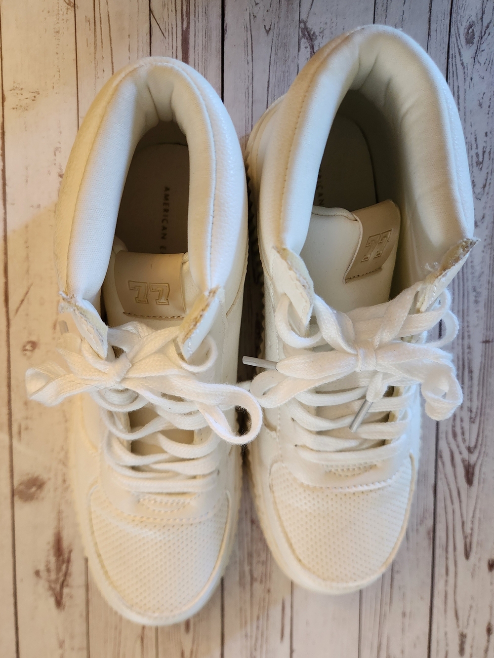 American Eagle White High-Top Sneakers